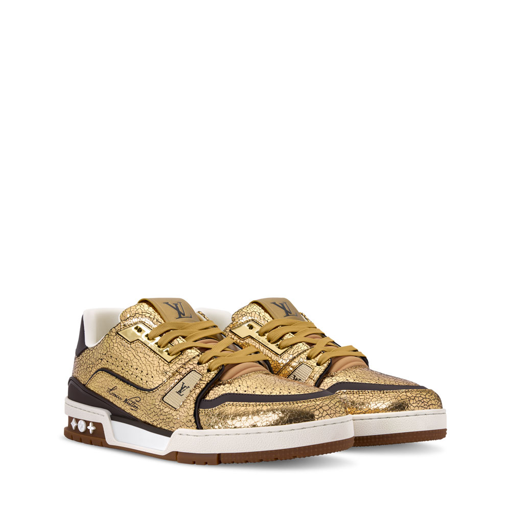 Louis Vuitton Trainer Sneaker in Gold 1AJA04: Image 1