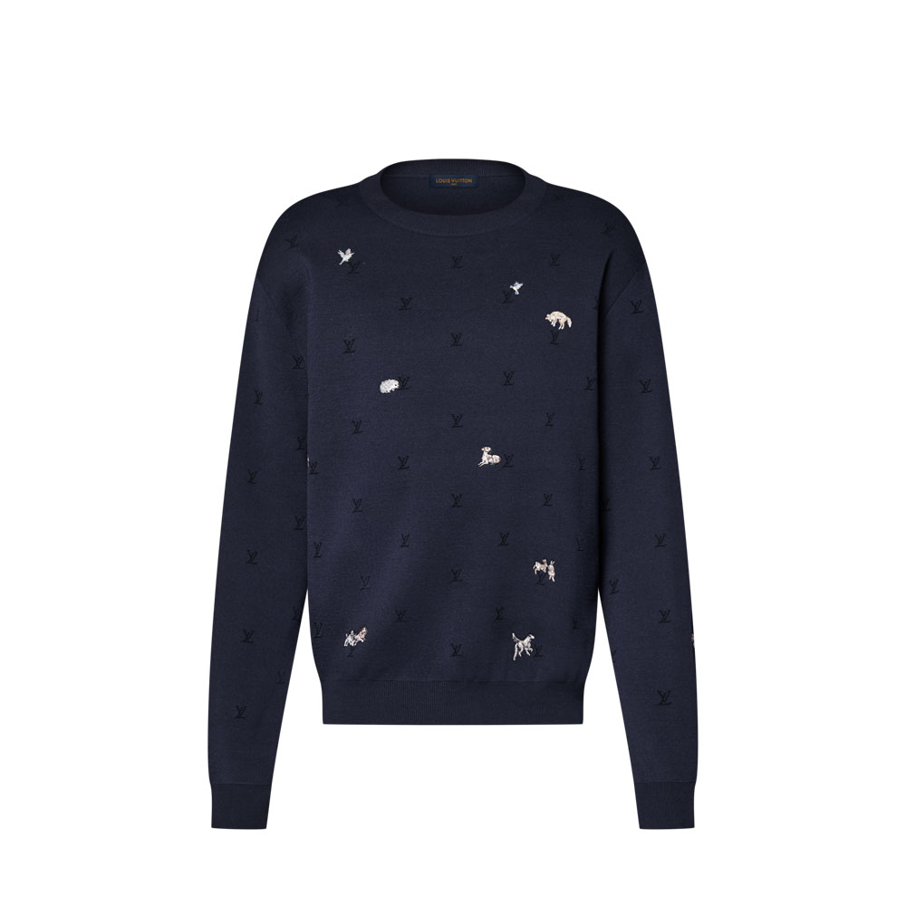 Louis Vuitton Blason Long-Sleeved Crewneck 1AJBUH: Image 1