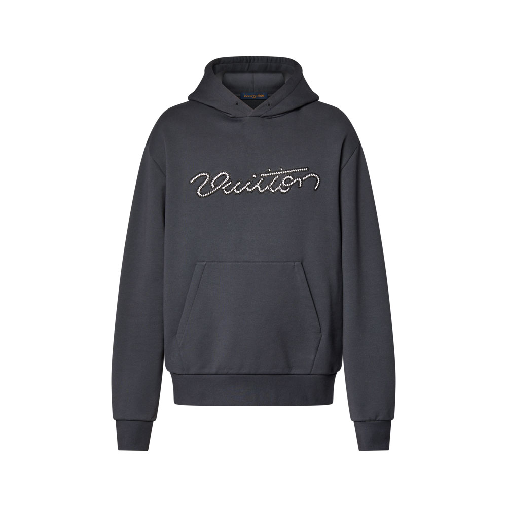 Louis Vuitton Embellished Signature Hoodie 1AJCFP: Image 1