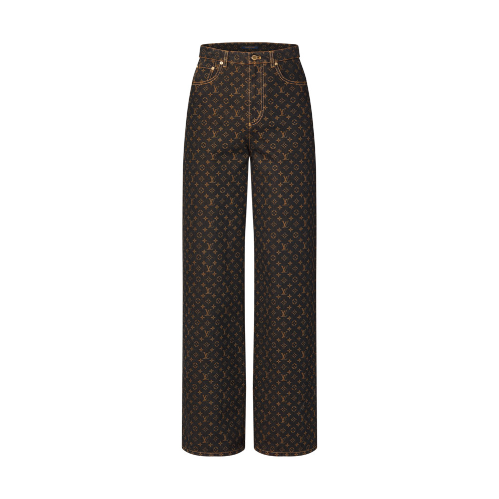Louis Vuitton Monogram Straight-Cut Jeans 1AJDQP: Image 1