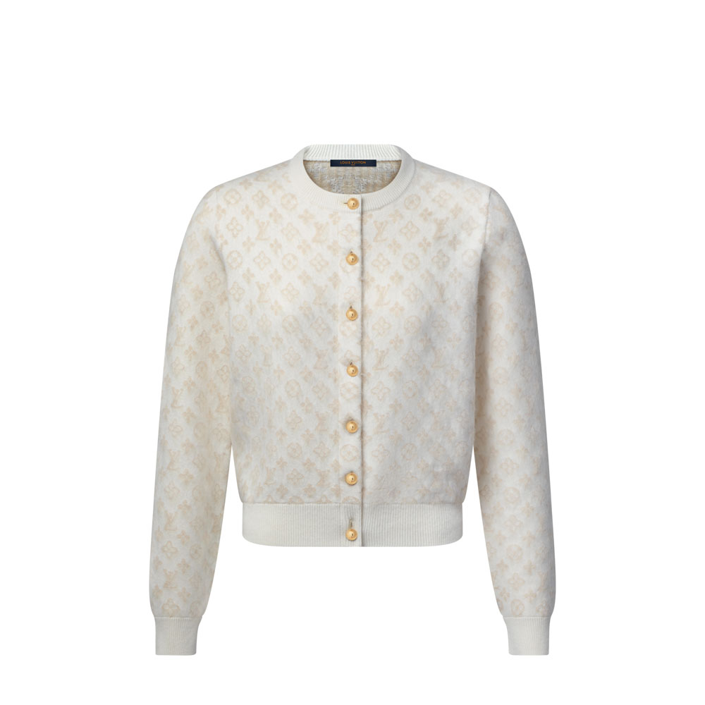 Louis Vuitton Monogram Brushed Knit Cardigan 1AJFRU: Image 1