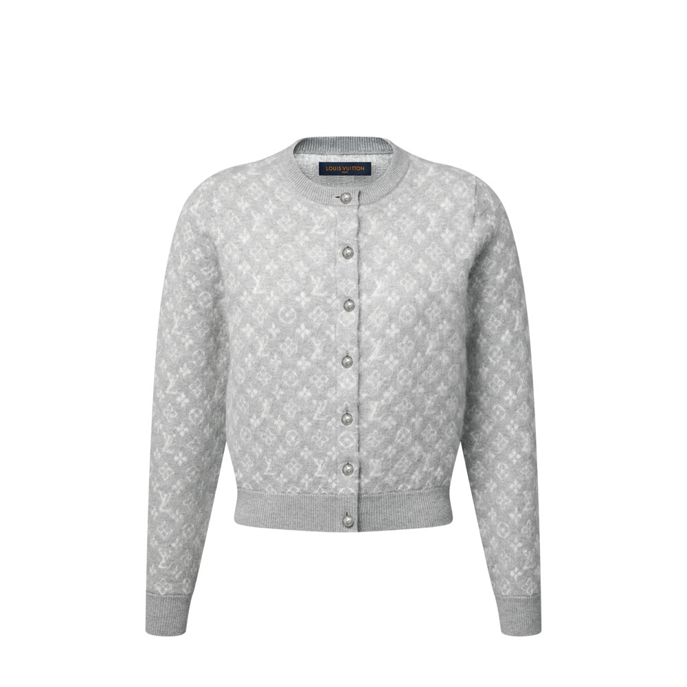 Louis Vuitton Monogram Brushed Knit Cardigan 1AJFS2: Image 1