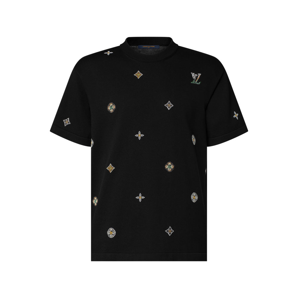 Louis Vuitton Embellished Short-Sleeved Crewneck 1AJR10: Image 1