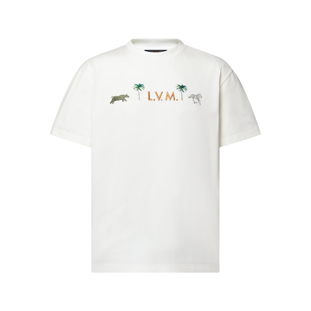 Louis Vuitton x The Darjeeling Limited Embroidered Short Sleeved Crewneck 1AJVQK: Image 1