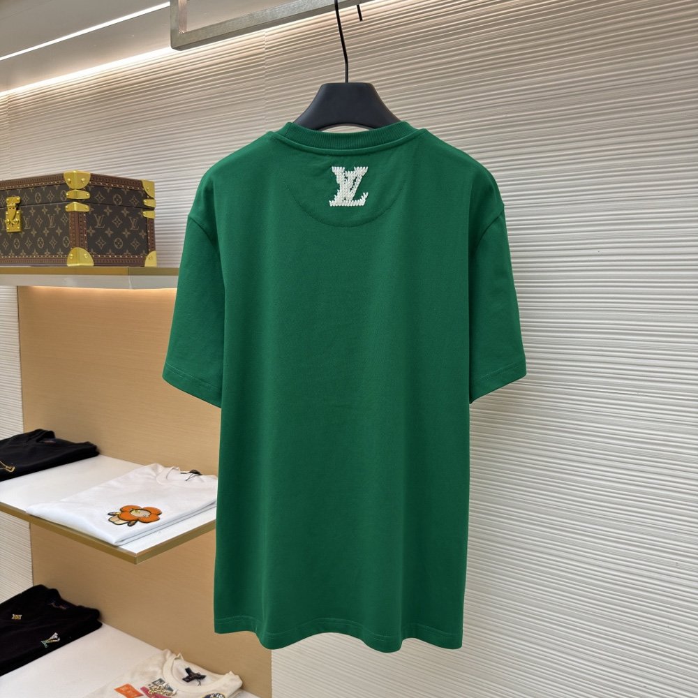 Louis Vuitton Embroidered Signature Short-Sleeved T-Shirt 1AK6I9: Image 2