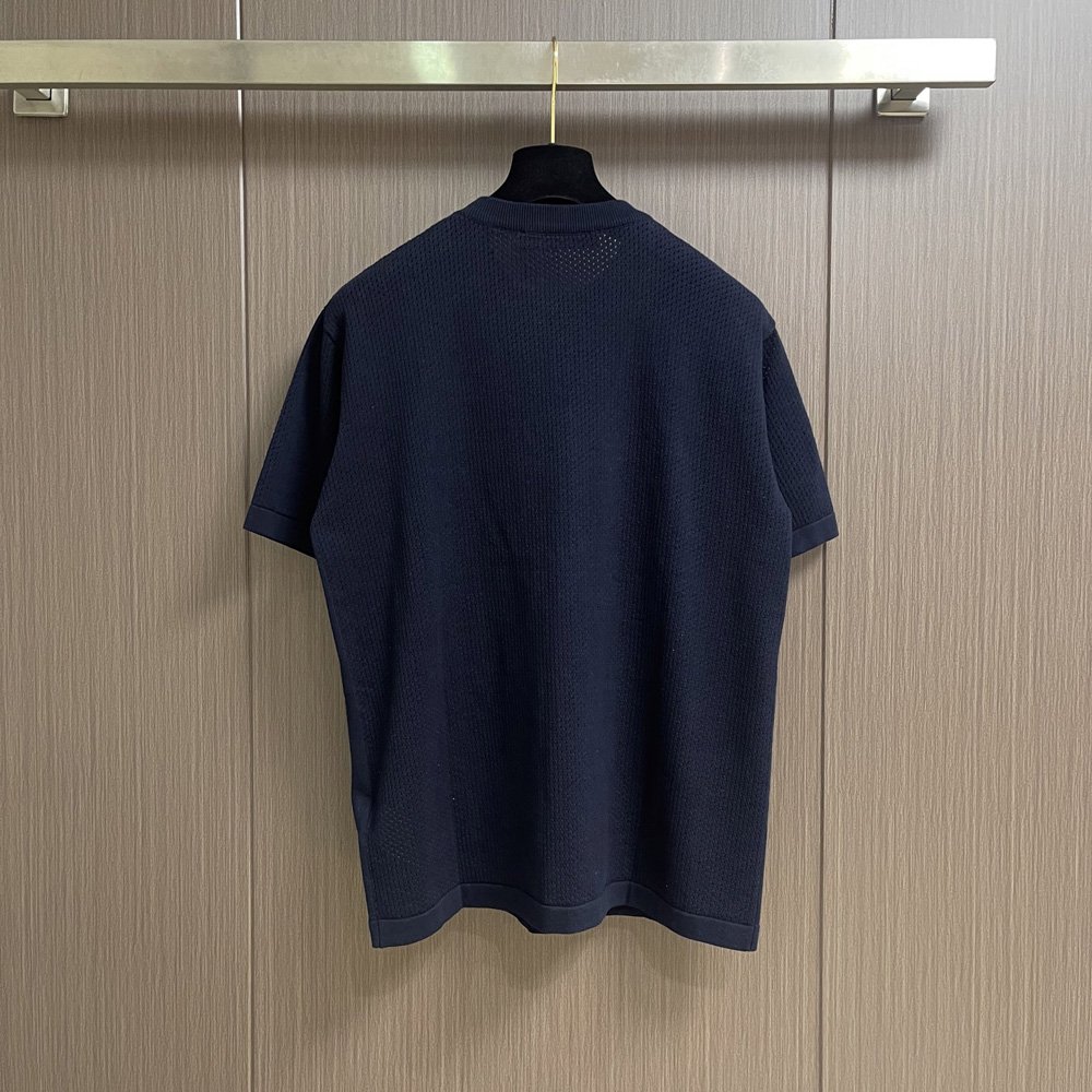 Louis Vuitton Cotton-Cashmere Short-Sleeved Crewneck 1AK6XM: Image 2