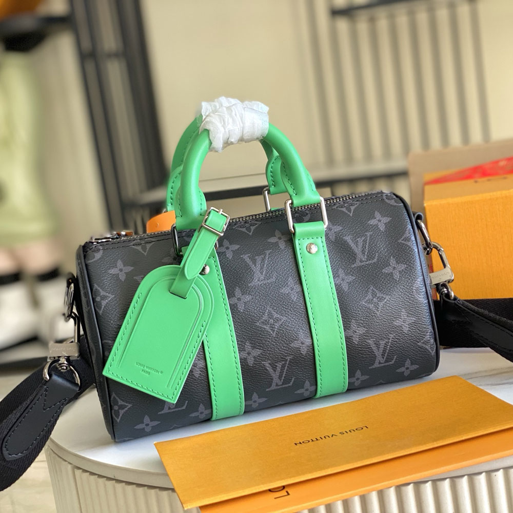 Louis Vuitton Keepall Bandouliere 25 Monogram Eclipse Canvas M25885: Image 1