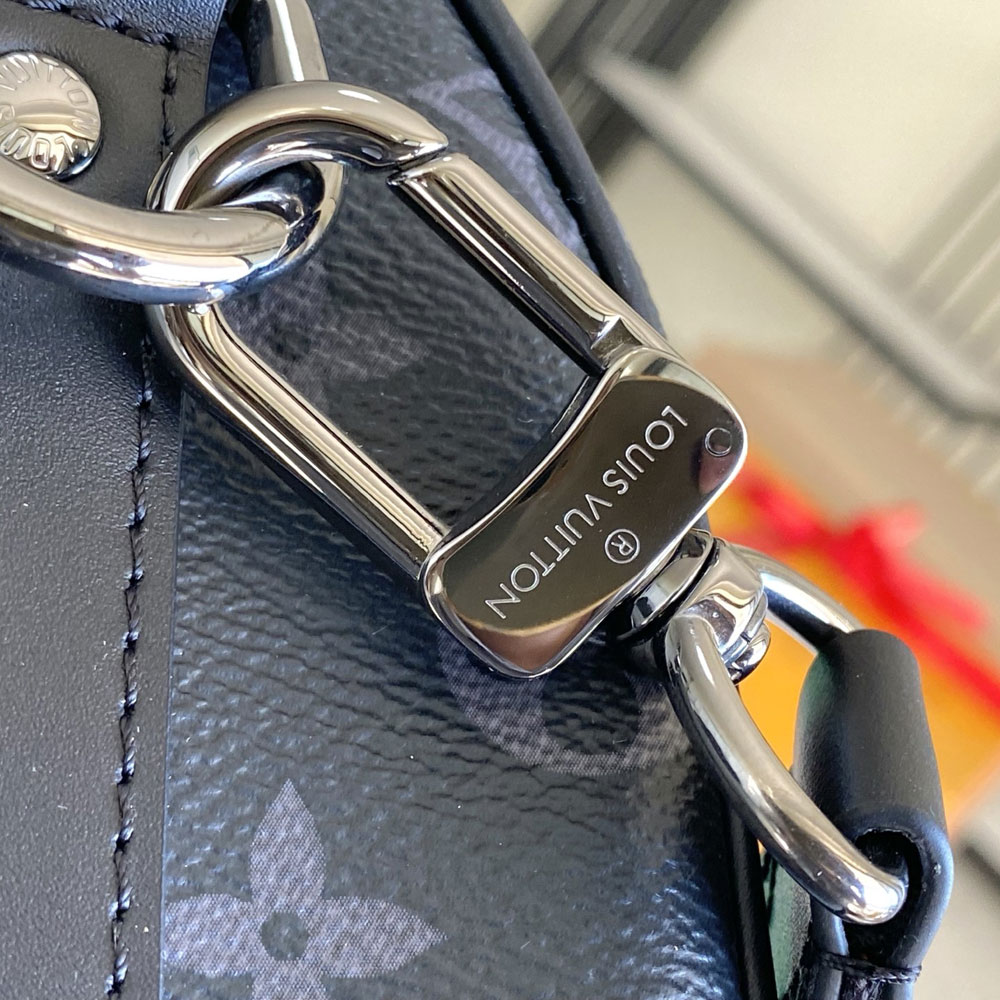 Louis Vuitton Keepall Bandouliere 25 Monogram Eclipse Canvas M25885: Image 3