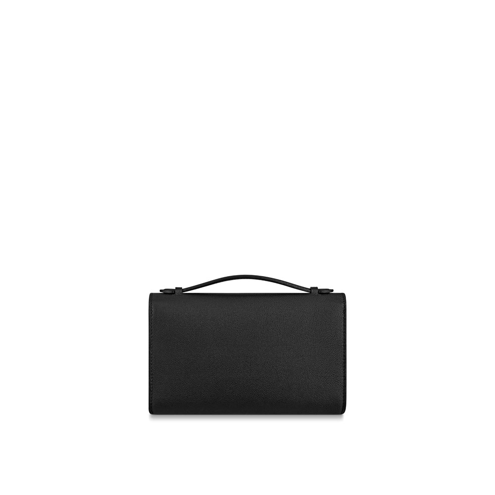 Louis Vuitton Lockme Black Clutch Purse Evening Bag M56088: Image 4