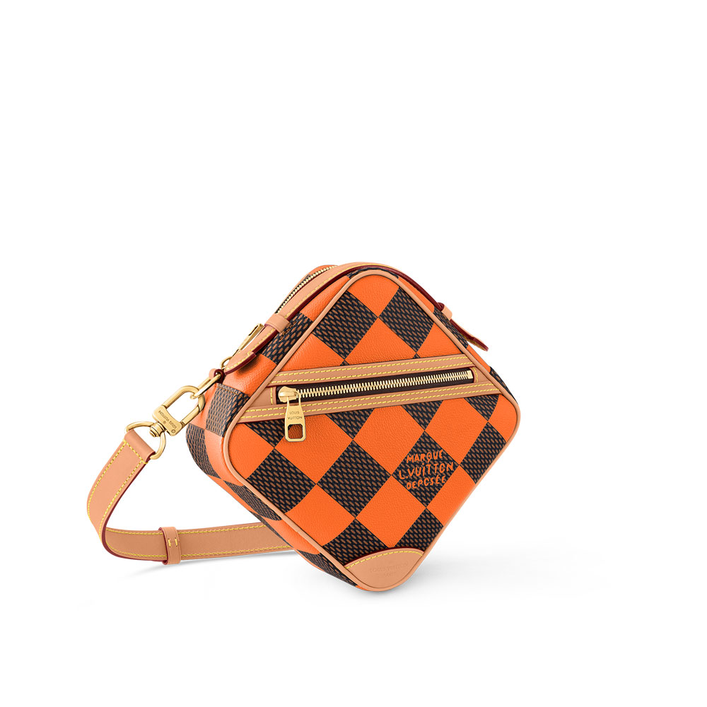 Louis Vuitton Chess Messenger Bag in Damier Orange N40548: Image 2