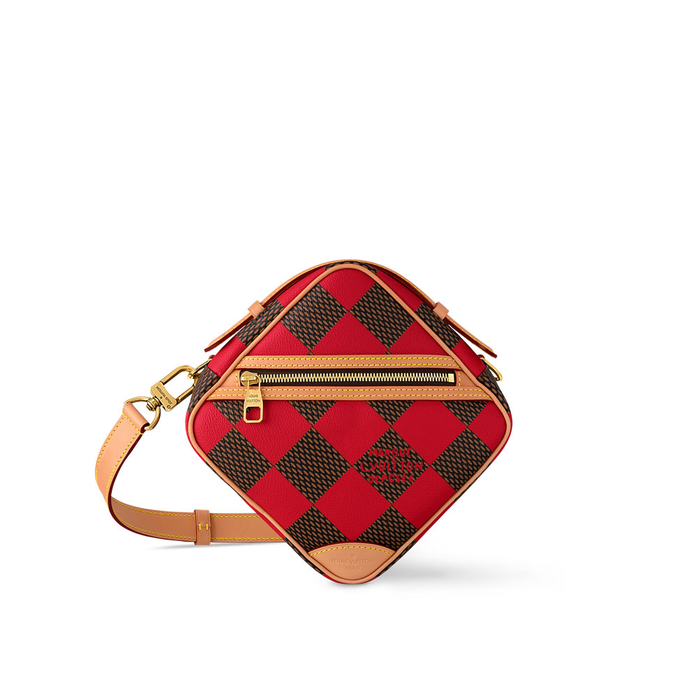 Louis Vuitton Chess Messenger Bag in Damier Red N40561: Image 1