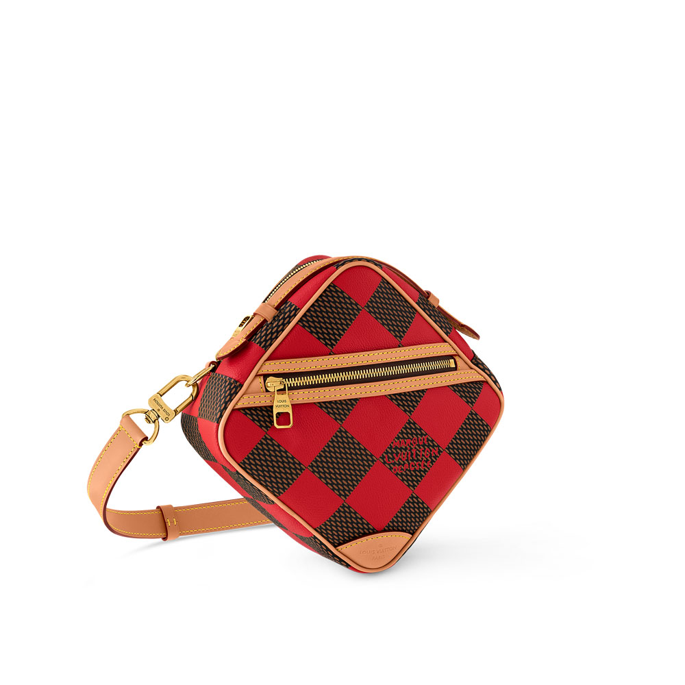 Louis Vuitton Chess Messenger Bag in Damier Red N40561: Image 2