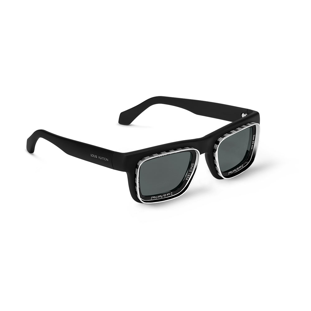 Louis Vuitton Super Vision Square Sunglasses in Black Z2442U: Image 1