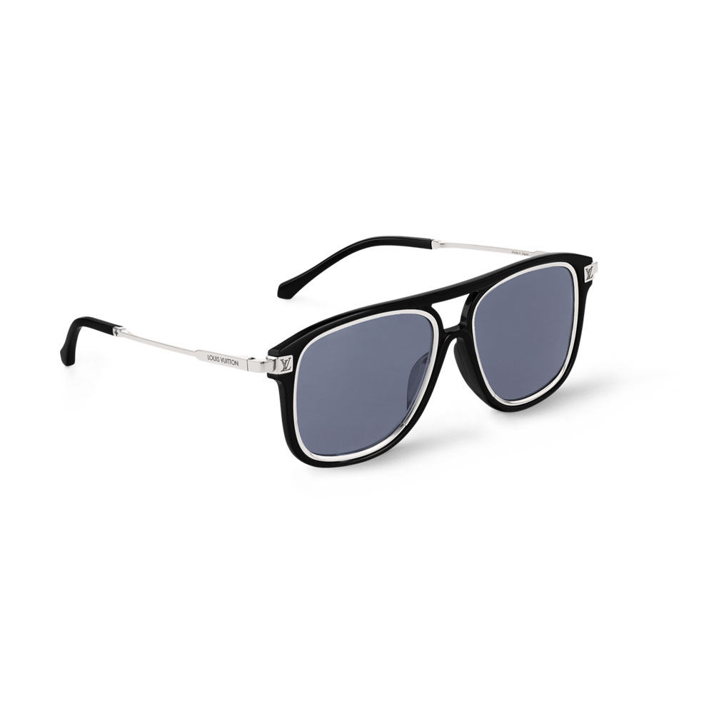 Louis Vuitton Legacy Pilot Sunglasses in Black Z2595U: Image 1