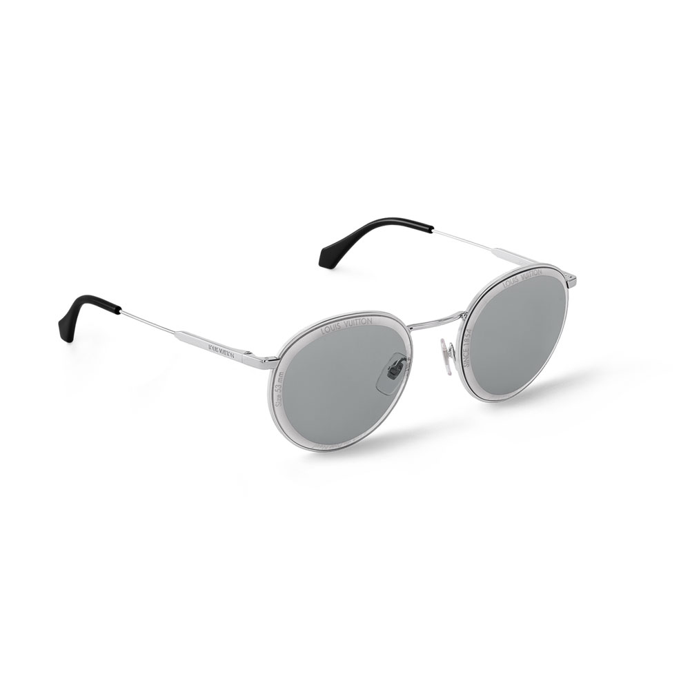 Louis Vuitton Super Vision Metal Round Sunglasses in Grey Z2626U: Image 1
