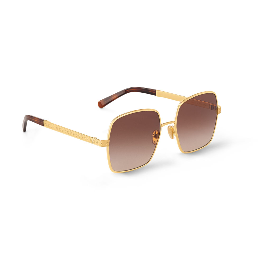Louis Vuitton Aura Square Sunglasses in Brown Z2955U: Image 1