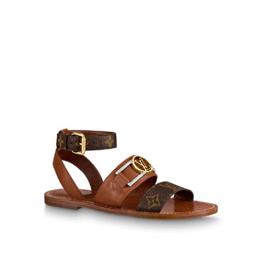 Louis Vuitton Academy Flat Sandal in Black 1A677S