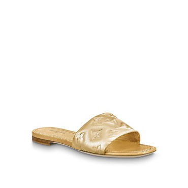 Louis Vuitton Revival Flat Mule in Gold 1A9QKC