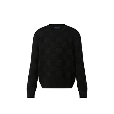 Louis Vuitton Damier Stitch Crewneck 1AA4MF