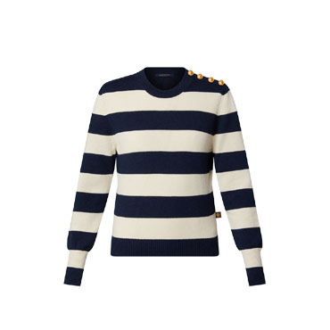 Louis Vuitton Chunky Stripes Jumper Blue 1ABCMR