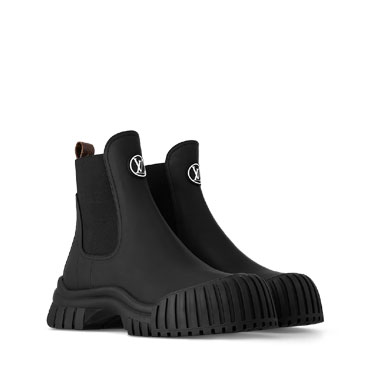 Louis Vuitton Ruby Flat Ankle Boot in Black 1ABUHX