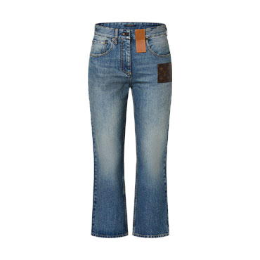 Louis Vuitton Monogram Patch Jeans 1ACCWR