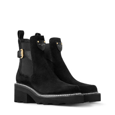 Louis Vuitton Beaubourg Ankle Boot in Black 1ACKCJ