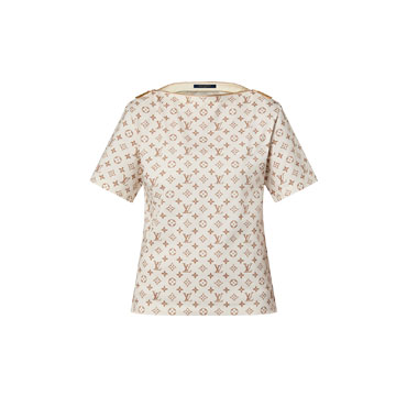 Louis Vuitton Monogram Print Bateau T-Shirt 1AFFYM