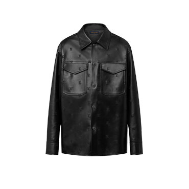 Louis Vuitton Embroidered Leather Signature Overshirt 1AFIOJ