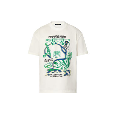 Louis Vuitton Intarsia Graphic Cotton T-Shirt 1AFJFP