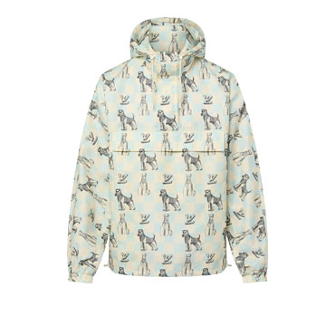 Louis Vuitton Damier Printed Hooded Anorak 1AFRCA