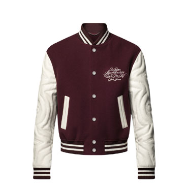 Louis Vuitton Embroidered Calfskin Varsity Jacket 1AGJCF