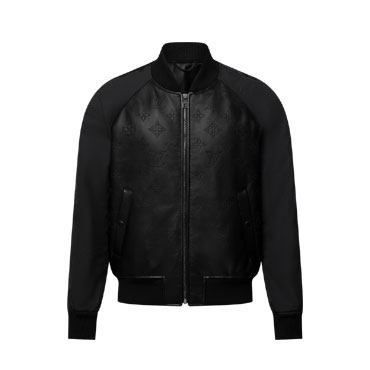 Louis Vuitton Monogram Leather Mix Tracksuit Blouson 1AGTJO