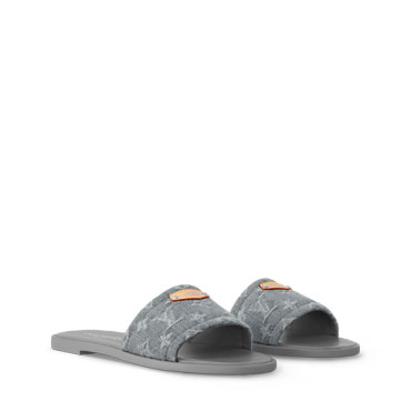 Louis Vuitton Lily Flat Mule in Gray 1AGXAA