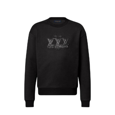 Louis Vuitton Embellished Signature Patch Sweatshirt 1AHCNF