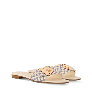 Louis Vuitton Frame Flat Mule in Azur Blue 1AHLPV