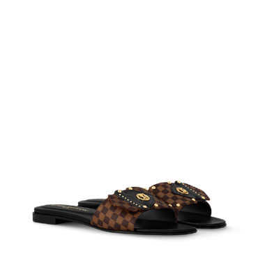 Louis Vuitton Frame Flat Mule in Cacao Brown 1AHLQR