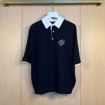 Louis Vuitton Embroidered Short-Sleeved Cotton Blend Polo Shirt 1AHUJI