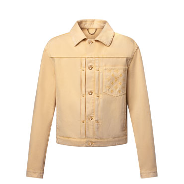 Louis Vuitton Garment-Dyed Denim Type II Trucker Jacket 1AHUXX