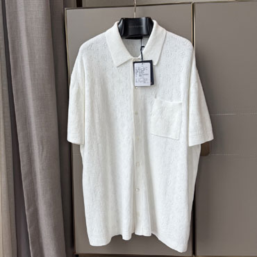 Louis Vuitton Monogram Pointelle Short-Sleeved Shirt 1AHWLH