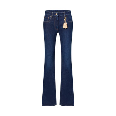 Louis Vuitton Straight-Cut Washed Denim Jeans 1AHYKK