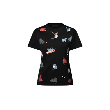 Louis Vuitton Cats and Dogs T-Shirt 1AHYQ4