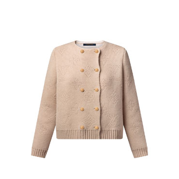 Louis Vuitton Double-Breasted Mahina Knit Cardigan 1AHYZO