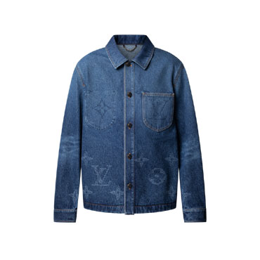 Louis Vuitton Monogram Denim Workwear Overshirt 1AIK81