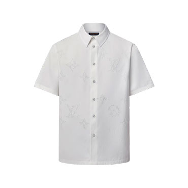 Louis Vuitton Monogram Printed Short-Sleeved Shirt 1AIKB5