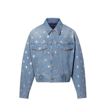 Louis Vuitton Sequin Signature Denim Jacket 1AIQYL