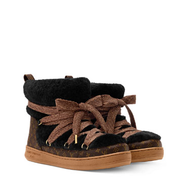 Louis Vuitton Cloud Lace-Up Ankle Boot Sneaker in Black 1AIV15