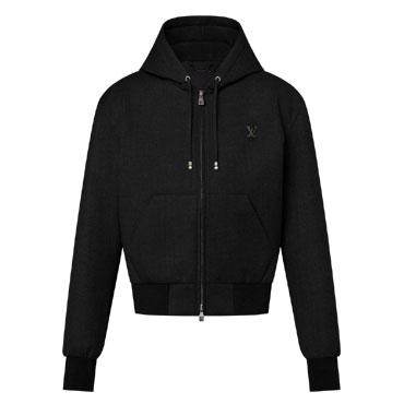 Louis Vuitton Tailored Technical Wool Hooded Blouson 1AIWF8