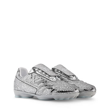 Louis Vuitton Footprint Soccer Sneaker in Silver 1AJAL4