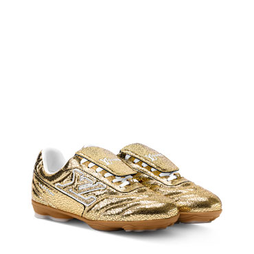 Louis Vuitton Footprint Soccer Sneaker in Gold 1AJALO